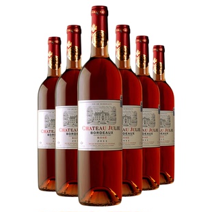 法国卡斯特原瓶进口桃红葡萄酒波尔多法定产区AOP级别红酒女性酒