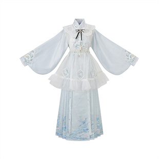 云藏月绣 海之赞歌 原创交领琵琶袖明制马面裙罩裙汉服女套装春夏