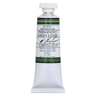 美国M. Graham格雷姆艺术家级MG水彩颜料固体管状单支15ml 绿色系