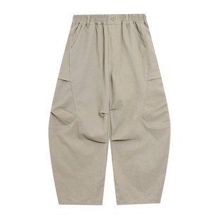 男童秋冬季户外加绒防风伞兵工装裤2025新款儿童男孩运动宽松裤子