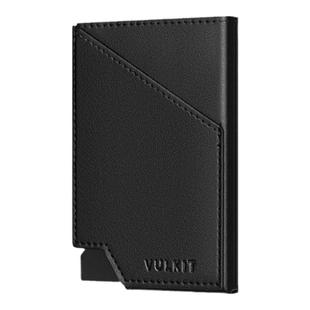 Vulkit真皮男士钱包自动弹出式卡包RFID防盗刷多卡位证件卡套卡夹