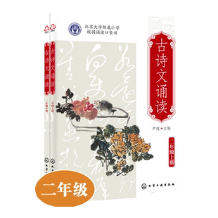 古诗文诵读 二年级 上册 下册  6-12岁儿童小升初语文古诗词课外读本 经典古诗词文言文欣赏诵读 北大附小学生人手一册古诗文读本