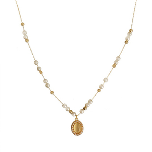 「月光独白」法式优雅高级感百搭温柔高级感珍珠猫眼石项链锁骨链