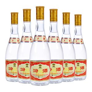 汾酒 53度 黄盖汾酒 475ml*6瓶 玻汾山西杏花村清香型白酒