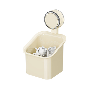 吸盘废弃洗脸巾收纳盒壁挂免打孔挂架浴室卫生间擦脸巾二次收纳筐