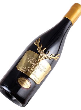 14.5度麋鹿晚收金标鹿王干红葡萄酒蒂亚红酒高端送礼陈设原酒进口