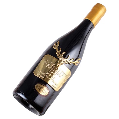 14.5度麋鹿晚收金标鹿王干红葡萄酒蒂亚红酒高端送礼酒柜陈设红酒