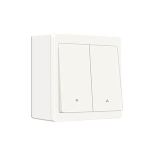 明装无线遥控开关面板家用照明220v墙壁86智能子母免布线双联双控