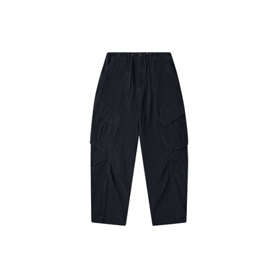 roaringwild水洗廓形弯刀工装裤