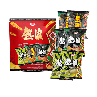 四洲热浪薯片粟一烧分享装360克零食大礼包土豆片玉米棒解馋小吃