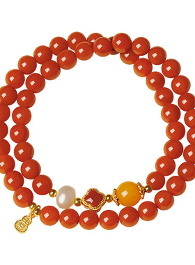 宫里上新天然正品南红玛瑙手串