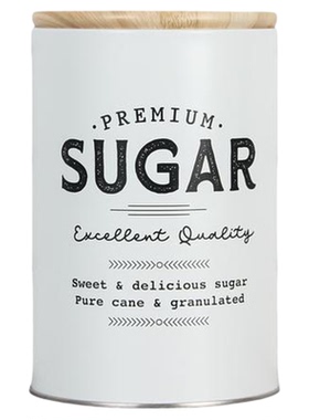 简约现代轻奢样板房间厨房软装具摆件茶叶咖啡豆白色英文储物罐子