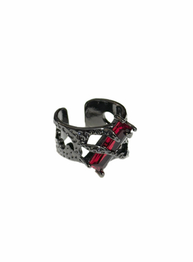 暗影熔岩朋克开口戒指