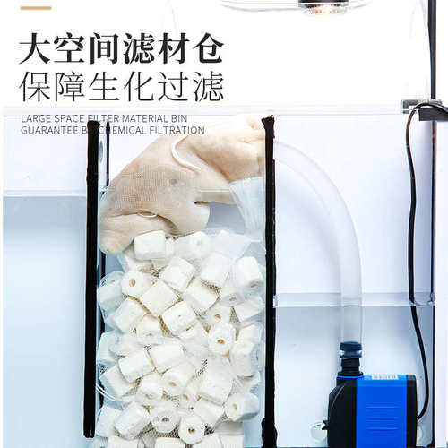 乌龟缸大型家用带晒台超白玻璃深水养乌龟专用生态玻璃鱼龟混养缸