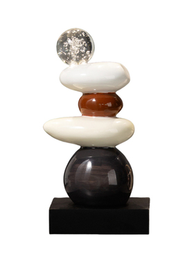 时至运来摆件高级感小众书房客厅桌面玄关酒柜电视柜办公室软装饰