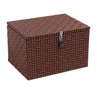 带锁的小箱子证件收纳箱学生密码锁整理箱储物箱能上锁外卖箱防盗