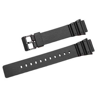 适配卡西欧硅胶手表带男MRW-200H S300H W-800小黑表替换表链18mm