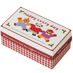 卡通礼物盒饼干糖果太妃糖果糖霜包装盒曲奇烘焙凤梨酥新年礼盒子