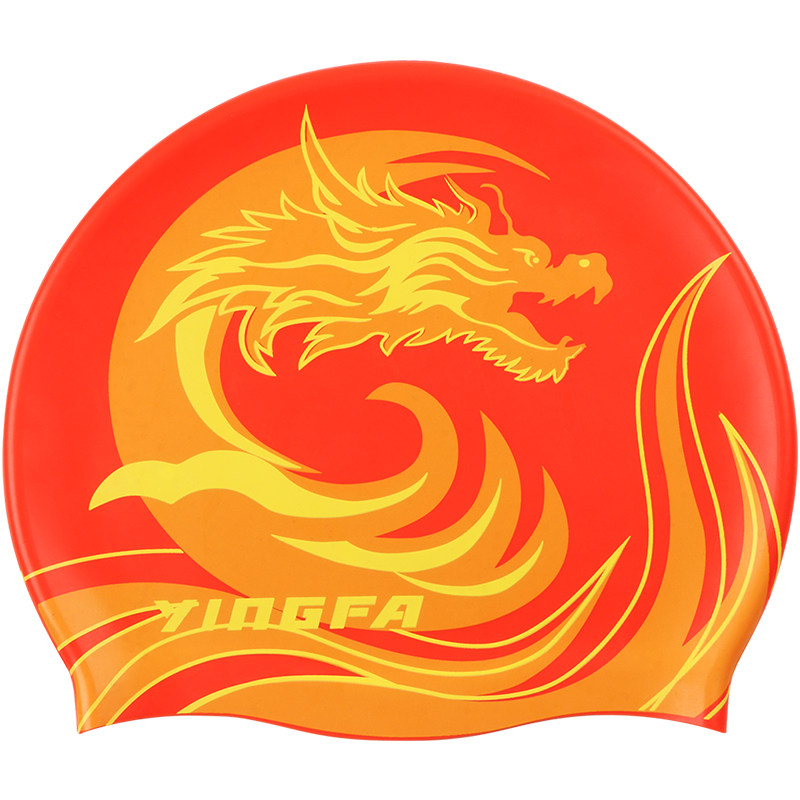 硅胶不勒头护发防水训练泳帽