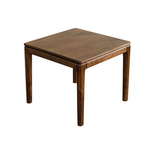 黑胡桃木实木小茶几沙发方几边几角几方桌简约现代客厅北欧极简