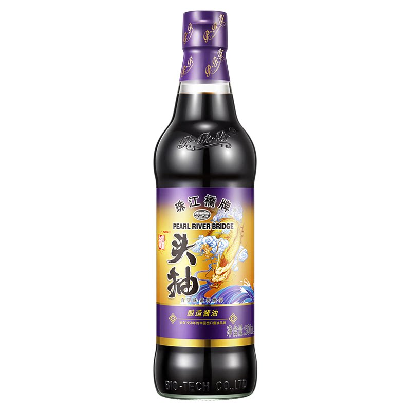 珠江桥牌御品头抽酱油小瓶天然酿造头道生抽0添加特级豉油家用