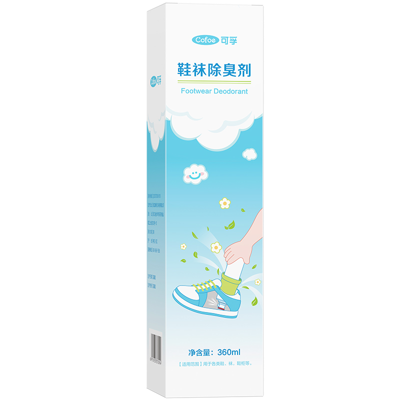 【U先试用】可孚鞋袜除臭剂喷雾白桃乌龙香360ml有效抑菌