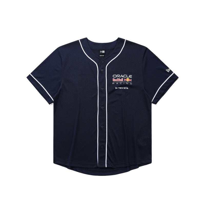 韩国代购NEW ERA X RED BULL RACING纽亦华X红牛联名网眼衬衫藏蓝