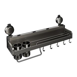 吸盘厨房置物架免打孔多功能调味料家用壁挂式用品调料收纳架刀架