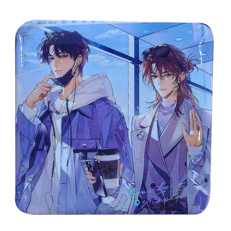 【正版】初识屿周边我只喜欢你的人设二期官方枪与玫瑰吧唧cf