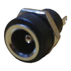 DC直流电源插座 5.5*2.1MM直立焊线直流座 JL0552 开孔 8MM