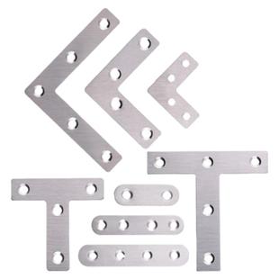 t型不锈钢角码加厚角铁三角固定片7字椅子加固配件90度直角固定器