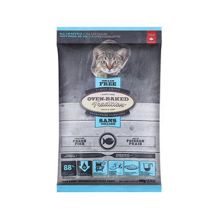 【自营】欧恩焙加拿大进口无谷鱼肉全阶段猫粮尝鲜装100g