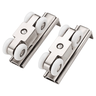 不锈钢吊轮移门推拉门吊滑轮轨道厨房卫生间木门吊轨上滑轨门配件