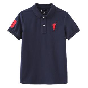 POLOWALK儿童t恤男童装短袖polo衫薄款童装2026夏季中大童上衣