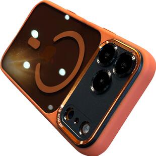 新款适用iphone17promax手机壳星宇橙金属镜头苹果17air保护套透黑16pro磁吸15plus全包14防摔13简约12小众11