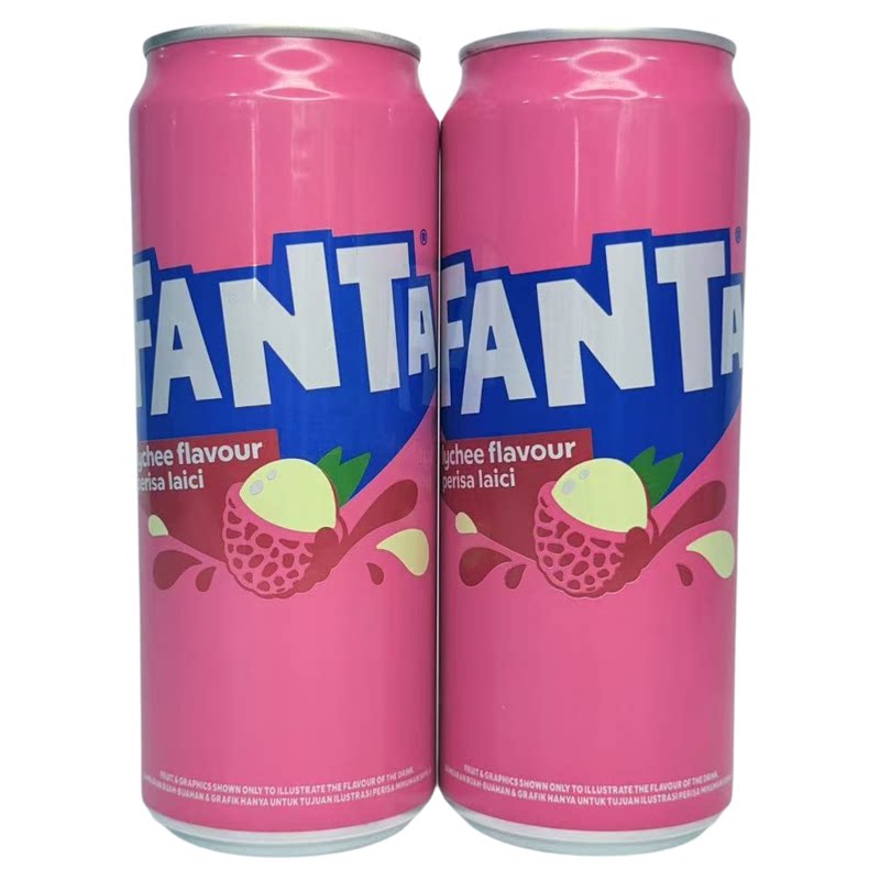 Fanta芬达荔枝汽水易拉罐320ml
