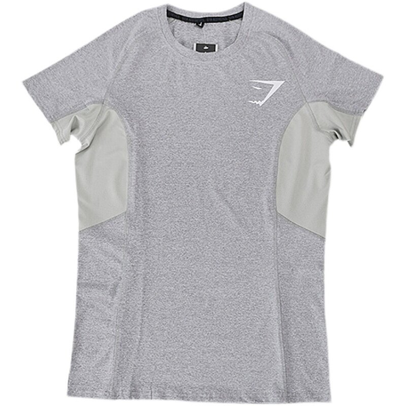 私人教练紧身衣工作服订制男速干衣服黑色工服短袖定制logo健身衣