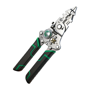 多功能可折叠剥线钳测电笔可收纳螺丝刀勾刀分线扒皮绕线压线钳子