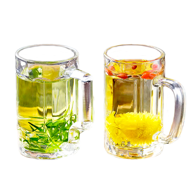 玻璃杯家用带把手喝水杯防摔啤酒杯耐高温泡茶杯子扎啤男士泡茶杯