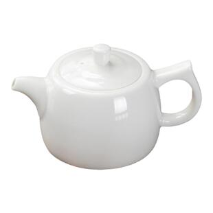 德化白瓷井栏壶大容量陶瓷壶羊脂玉瓷内带滤孔功夫茶壶家用纯色壶