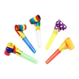 创意儿童可爱吹龙哨子伸缩口哨吹吹卷卡通玩具小宝宝生日派对喇叭