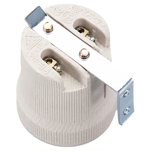 E27螺口陶瓷灯头 灯口加厚接线保温吸顶罗口耐高温灯座全牙