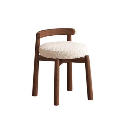 实木旋转化妆椅女生卧室家用不占空间化妆凳衣帽间梳妆台凳子圆凳