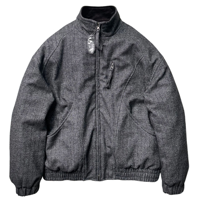 SKYROCKET肌理感立领羊呢羽绒服