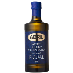 艾伯瑞西班牙进口ABRIL特级初榨橄榄油500ml单果种皮夸尔Picual