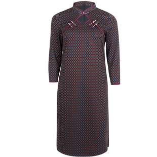 春装2026年新款改良旗袍连衣裙女知性优雅大码女装胖mm巨显瘦遮肉