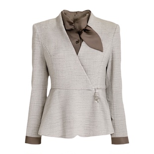 秋冬季西装外套气质高端职业套装女前台接待酒店经理珠宝店工作服