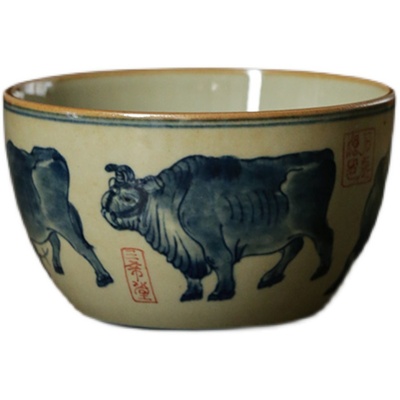 复古茶杯功夫茶具单杯大号中式