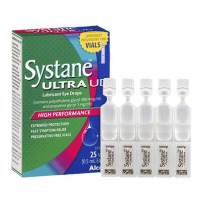 新西兰进口思然Systane Ultra眼药水加强保湿款小包装0.5ml*25个