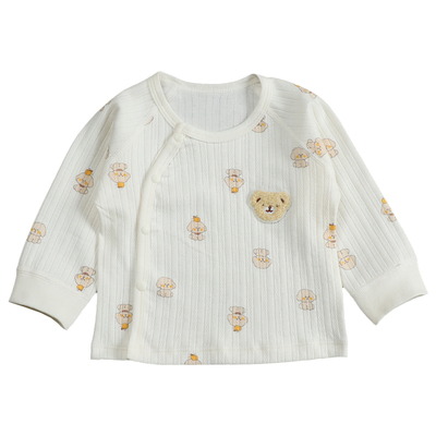 新生婴儿纯棉a类上衣全棉秋衣